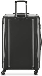 DELSEY PARIS Helium Aero Hardside Expandable Luggage with Spinner Wheels, Brushed Charcoal, Checked-Large 28 Inch