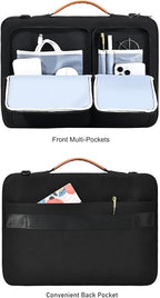 zhongningyifeng Business Laptop Sleeve Briefcase 14/15.6 Inch, Polyester Messenger Bag for Work, Travel, Commute