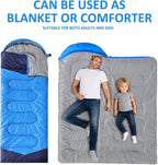 oaskys Camping Sleeping Bag - 3 Season Warm & Cool Weather - Summer Spring Fall Lightweight Waterproof for Adults Kids - Camping Gear Equipment, Traveling, and Outdoors