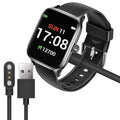 Lamshaw Compatible with Letsfit EW1 Charger, Magnetic USB Charging Cable Replacement Charger Cable Compatible with Letsfit EW1 / ID207 Smartwatch/AOKESI 1.69'' / ID207 / TOZO S2 Smart Watch (Black)