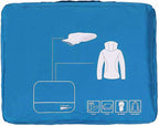 Packing Cubes Set Travel Luggage Organizers Suitcase Lightweight Accessories (Sky Blue)