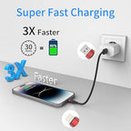 Bkduice 6 inch Short Lightning Cable Bulk 10Pack, [MFi Certified] Multipack 0.5ft iPhone Charge Cable, Short USB to Lightning Cord for Charging Stations, iPhone 14 13 12 11 Pro Max 8 7 6 iPod iPad