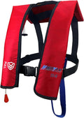 Manual Inflatable Life Jacket| Inflatable PFD Vest Adult| Life Vest for Adults| Outdoor Water Sports| Supports up to 330 lbs|33g of Carbon Dioxide Cylinder
