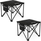 NUMANU 2-Pack Oversized Padded Camping Stool for Adults, Thick Padded 18.5" Heavy Duty Outdoor Camp Chairs with Anti-Slip Feet & Carry Bag, Folding Ottoman Foot Rest for Travel, Max 500lbs