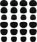 12 Pairs Silicone Replacement Earbud Ear Buds Tips Compatible with Skullcandy Sesh Evo and Other 3.8mm to 5.5mm Nozzle Earbuds Earphones, S/M/L Black