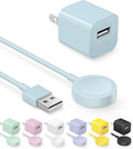 Fast Charger for Apple Watch Charger, Magnetic iWatch Charger to USB A Cable 3.3FT with USB A Wall Plug Adapter for Apple iWatch Series Ultra/10/9/8/7/6/SE/5/4/3/2 (Blue)