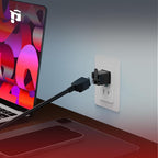 PLUGTUL 2 Prong to 3 Prong Outlet Adapter, Polarized Grounded Outlet Converter, Wall Outlet Plug for Household, Workshops, ETL Listed, 2-Pack, Black