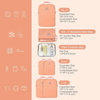PFEYRPK Lightweight Compression Packing Cubes for Suitcases, Compressible Expandable Travel Packing Organizer with Clear Toiletries and Backpack Bag, Travel Essentials for Carry on Luggage 7 Set
