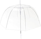 Clear Bubble Umbrella - Automatic Opening Clear Dome Umbrella with the Stylish J-Shaped Handle for Men and Women, Wedding, Outings and Large Group Gatherings, Graduations, Proms, or Daily City Walks