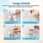 4 in 1 Travel Dispenser Bottle, 4-in-1 Refillable Travel Dispenser Bottles, 4 Pack 30ML Travel Bottles for Toiletries, 2026 New Portable Travel Containers for Shampoo Lotion Conditioner (White)