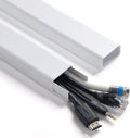 ZhiYo Cord Covers for Wires on Wall 32in(2xL16in), Wire Covers for Cords, X-Large TV Cord Hider Wire Hider for Cords, Cable Hider for Wall Mount TV, Cable Cover Wall Cable Raceway White W1.5in H0.7in