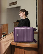 LARVENDER Carry on Luggage 22x14x9 Airline Approved, Expandable 20 Inch Hardside Suitcase with Wheels TSA Lock, PC+ABS Lightweight Carry on Suitcases for Women and Men, Royal Purple (20/DB/TB)