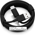 FUPYWP Car iPhone Carplay Cable, Car Charger Cord, USB A to Lightning Cable Fast Charging & Data Transfer for iPhone 14/13/12/11 Pro Max XR XS X 8 7 6 Plus SE Tangle-Free,3ft Black