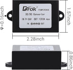 DROK Boost Buck Converter 9V-36V to 12V 3A 36W Plastic Shell Waterproof Auto Step Up Down Voltage Regulator 12V Volt Transformer for Car Audio Solar Power System LCD Television LED Display Screen