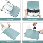 BAGAIL 6 Set/8 Set/10 Set Packing Cubes Various Sizes Packing Organizer for Travel Accessories Luggage Carry On Suitcase