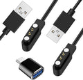 Gloryfit Smart Watch Charger, 4mm Magnetic USB Charging Cable for Gloryfit Smart Watches with ROHS/CE Certification (Pin spacing 4mm)