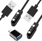 Gloryfit Smart Watch Charger, 4mm Magnetic USB Charging Cable for Gloryfit Smart Watches with ROHS/CE Certification (Pin spacing 4mm)