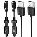 Audiovance 2-Pack AB400 Reversible Smartwatch Charger – Innovative Magnetic Charging Cable, Solves Polarity Mismatch, Universal for All 4.0mm-Pin-Pitch Smart Watches