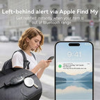 GPS Tracker for Vehicles Hidden Magnetic Case Car Tracker Device Works with Apple Find My (iOS Only) Waterproof Worldwide Real-Time Tracking for Cars No Subscription No Monthly Fee Replaceable Battery