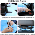 FHSGGP Travel Pillow Cushion for The Back Seat of Car Car Pillow for Kids A Sleeping Artifact Suitable for Long-Distance Travel of Adults and Children Travel Pillow for Kids Blue