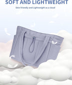 Wandering Nature Puffer Tote Bag with Cup Holder & Laptop Compartment & Trolley Sleeve for Travel, Work, Nurse, Women