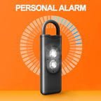 Halo-Siren Keychain, HaloSiren Personal Safety Alarm - 130db Loud Alarm Keychain with LED Strobe Light, Compact Emergency Siren (Double Flashing Lights - Green + Copper Ring)