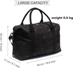 ESVAN Travel Tote Duffel Gym Bag,Weekender Overnight Carry-on Tote Crossbody Bag with Wet Pocket and Trolley Sleeve Upgraded