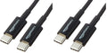 Amazon Basics USB-C to USB-C 2.0 Fast Charging Cable, 480Mbps Data Transfer Speed, USB-IF Certified, for Apple iPhone 16/15, iPad, Samsung Galaxy, Tablets, Laptops, 6 Foot, Black (Pack of 2)