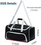 Uarition Gym Duffle Bag for Men - 55L Black Large Duffel Bags for Sports, Workout, Traveling, Durable Heavy Duty Duffel Gear Bag