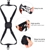 Luggage Straps Bag Bungees for Add a Bag Easy to Travel Suitcase Elastic Strap Belt (L Size, L-Black)