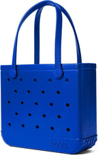 BOGG BAG Medium Tote – 15” x 12.5” x 5” – Durable, Washable, Tip-proof – Beach, Pool, Boat, Work, Sports (Blue-eyed)