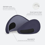 Ostrichpillow Go Neck Pillow, Travel Pillows for Airplanes, Premium Memory Foam Travel Pillow, 360º Ergonomic Design, Asymmetrical Sides, Travel Bag Included, Washable Modal Cover
