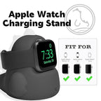 ELETIUO Charger Stand Compatible with Apple Watch Series Ultra2/Ultra/10/9/8/SE2/7/6/SE/5/4/3/2/1 (49/46/45/44/42/41/40/38mm),Dinosaur iWatch Charging Dock,Supports Nightstand Mode,Black