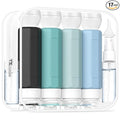 Redfly 17PCS Travel Bottles for Toiletries, TSA Approved Silicone Travel Size Containers, Leak Proof Toiletry Containers for Shampoo, Conditioner, Lotion & Creams Gray