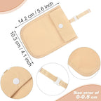 2 Pieces Travel Bra Wallet for Women Hidden Bra Wallet Pickpocket Proof Under Clothes Money Belt Pouch Secret for Passport Money Valuables(4 x 5.4 Inch,Nude, White)