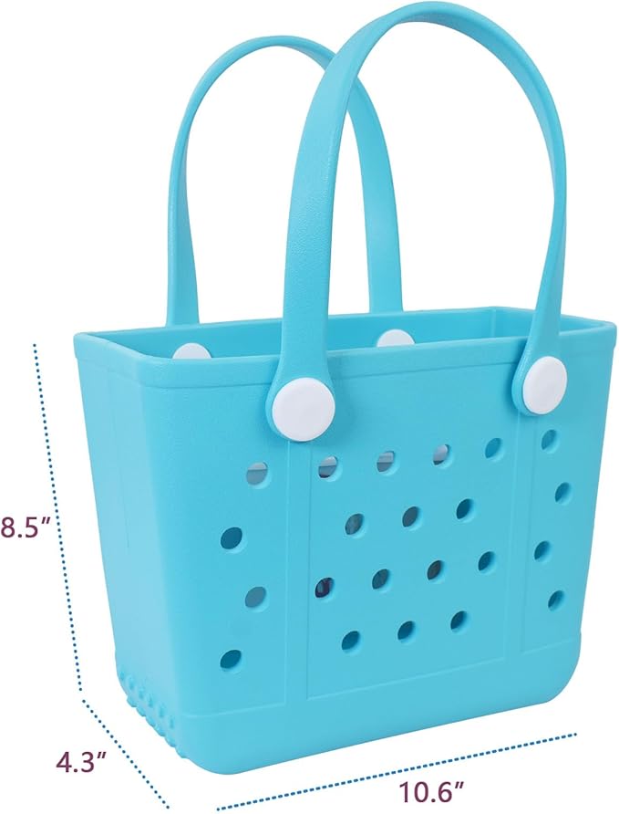 Lightweight Extra large Rubber Beach Bag Small mini Tote Bag for Gym Waterproof medium Open Handbag for Pool Sports