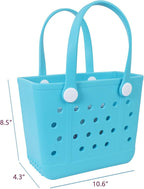 Lightweight Extra large Rubber Beach Bag Small mini Tote Bag for Gym Waterproof medium Open Handbag for Pool Sports