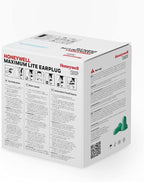 Howard Leight by Honeywell Maximum Lite Low Pressure Corded Disposable Foam Earplugs, Box of 100 Pairs (LPF-30) ,Green