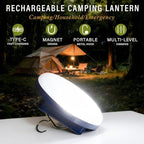Camping Lights Tent Light 4500 Lumens 45W Rechargeable LED Lantern Magnetic Hanging, Portable USB Outdoor Canopy, Emergency Lights for Home, Lanterns for Power Outages, Ice Shanty Lights（2pcs）