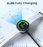 2Pack USB C Charging Cable Compatible with Samsung Galaxy Watch 8/8 Classic 7/6/6 Classic/5 Pro/5/4/3/FE/Ultra 2025/2024/Active 1/2 Type C Magnetic Charger for Samsung Galaxy Watch