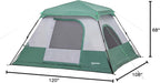 Amazon Basics Instant Camping Tent with Rainfly, Weather-Resistant, Quick Setup
