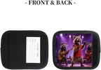 2 Pack Luggage Handle Wrap with Travel Tags - Non-Slip Protective Cover Soft Handle Grips Covers for Suitcase(Funny Red Pandas)