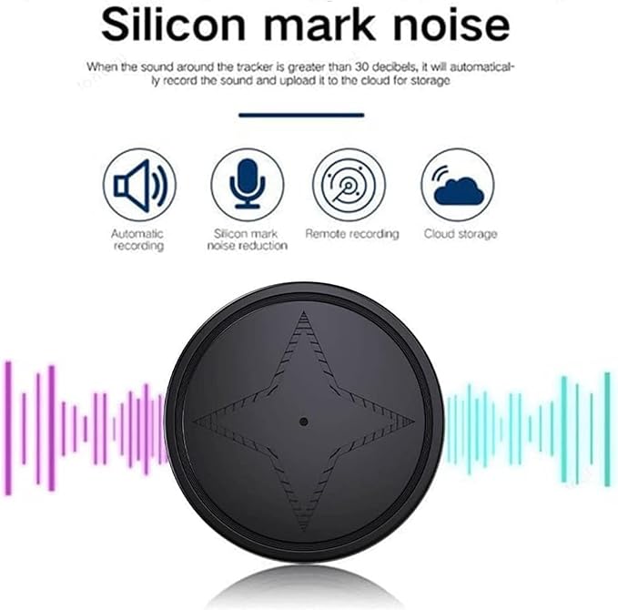 GPS Tracker for Vehicles, Strong Magnetic Car Vehicle Tracking Anti-Lost, No Monthly Fee, No Subscription, Multi-Function GPS Mini Locator with Free App (PG12-18)