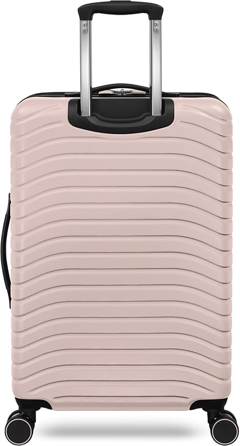 Everest Expandable Hardsided Spinner (Pink, 24-Inch Checked Medium)