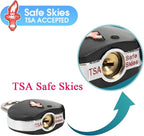 TSA Keyed Luggage Locks (6-Pack) - TSA Approved Lock for Suitcases, Backpacks, Gym Lockers & School Bags | Compact & Durable ABS w/Electroplated Rings