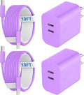 Phone 17 16 15 Charger USB C Wall Charger Block with 10FT USB C Fast Charging Cable for Phone 17 16 15/16 15 Plus/16 15 Pro/17 16 15 Pro Max
