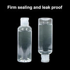 2 Pack Clear Travel Size Toiletry Bottles, 3.4oz TSA Approved Containers, Leak Proof Squeezable Plastic