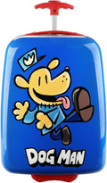 Bioworld Dog Man Character Logo Blue 16.5" Rolling Luggage