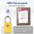 SURE LOCK Mini TSA Approved Keyed Luggage Lock – One Key Opens All, Fits Tight Zipper Gaps & Small Pull Holes, Compact Travel Lock for Suitcases, Backpacks & Handbags