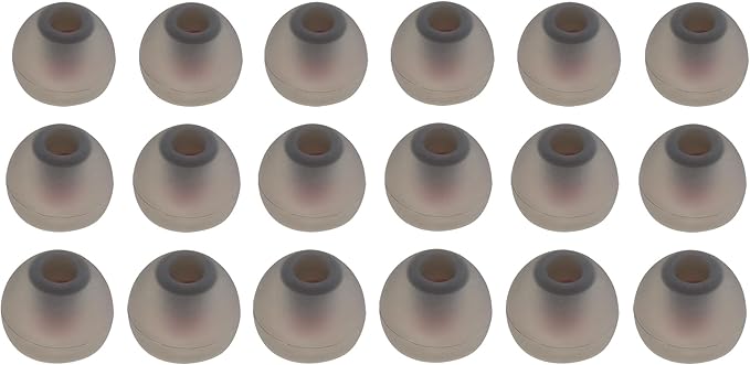 Replacement Silicone Ear Tips for bmani T16 / bmanl T16 / ZINGBIRD Z67 / Orancu A12 / TOZO T6 / TOZO T10 / RIZIZI A12 / Boean U18 U8 U8I PRO Wireless Earbuds, 9 Pairs (S/M/L)